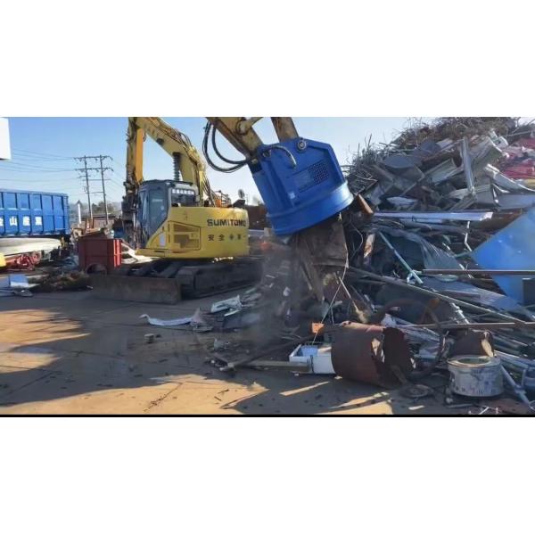 Голубое 150cm гидравлическое ведро экскаватора Yakai CTHB 1400kg магнита экскаватора магнитное