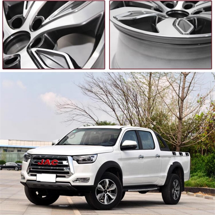Original for JAC T8 Five Spoke Aluminum Alloy Wheel Hub New Condition 100mm PCD 20mm ET Pickup Truck Accessories Passenger Cars