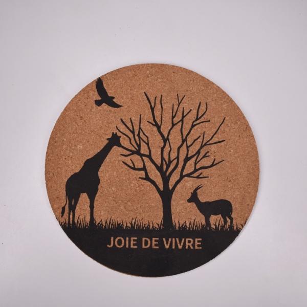 High Density Customized Cork Coaster Heat Resistant Reusable Tea or Coffee Coaster