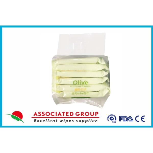 Bebé Mini Wet Wipes No Alcohol del hogar de Olive Essence disponible y portátil