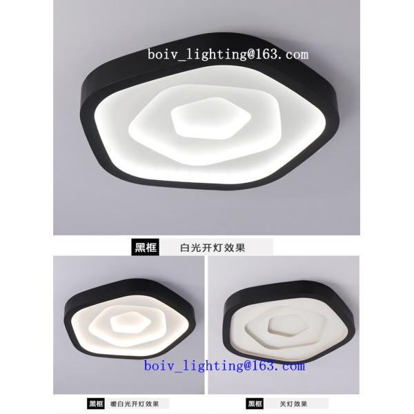 Indoor Iron  Acrylic LED Ceiling Mount Light  For Living Room Gold Black Color