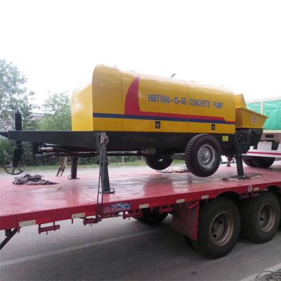 60m3 HBTS60 Trailer Concrete Pump Mini Concrete Mixing Pump