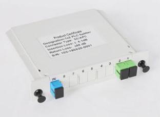 SC Connector Single Mode Fiber Optic Splitter With Plastic Small Box