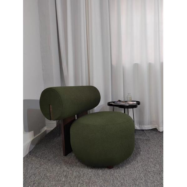 Light Luxury Hotel Furniture Creative Living Room Solid Wood Single Lazy Sofa