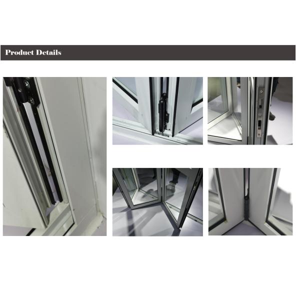 Anodized Aluminium Folding Doors , 4 Sash Aluminium Bifold Door