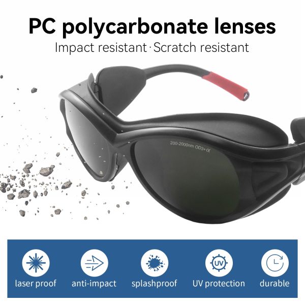 laser protective glasses laser glasses GOGGLE GLASSES 1064nm safety glasses laser lenses protect laser 200-2000nm OD3+ laser protection LASER SAFETI GLASSES laser lenses protect laser ipl glasses