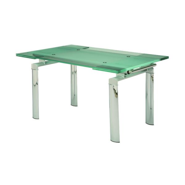 2000mm Length Modern Glass Kitchen Table Extendable Glass Dining Table
