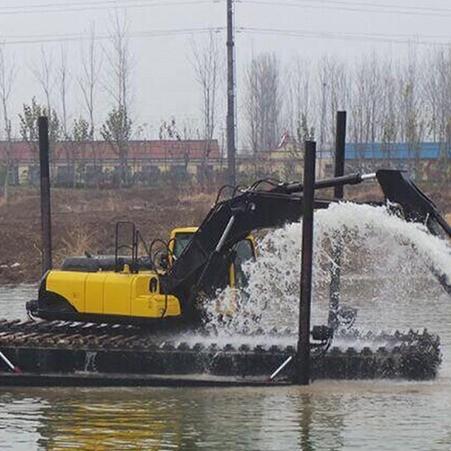 OEM Rubber Tracks Chassis Robot Amphibious Excavator Pontoon Undercarriage