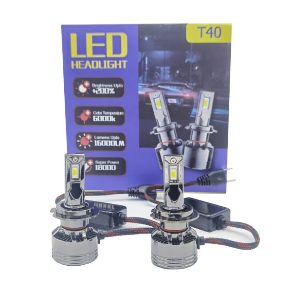 Metal Housing High Power LED Headlight Dual Beam 4500LM High Output For Vehicles
