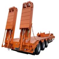 Haute stabilité et haute sécurité Tri-axe Multi-axe 50 tonnes charge utile basse lit Lowboy semi-remorque pour la machine agricole