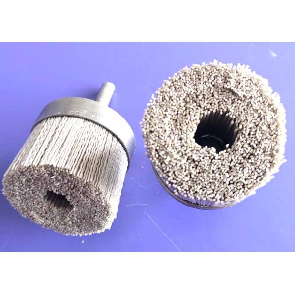 Rough Finish Aluminium Oxide Disc Sanding Brushes 65MM OD with Shank for Flat Surfaces