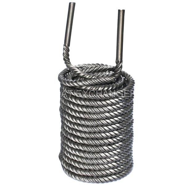 TA1 Grade Titânio bobina de resfriamento 9,52 mm 12,7 mm 16 mm 19 mm para transferência de calor