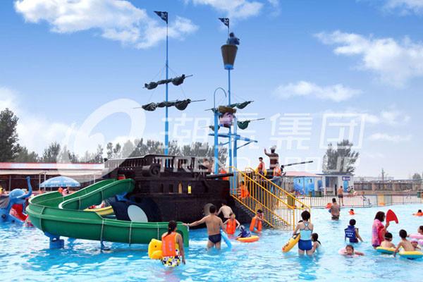Navio de pirata do equipamento do jogo do Aqua da fibra de vidro usado para construir parques da água