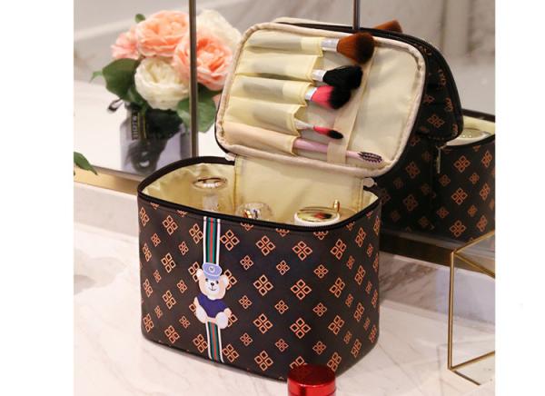 PU cosmetic boxes large capacity travel bag Korean simple small multi-functional portable toiletries bags for women