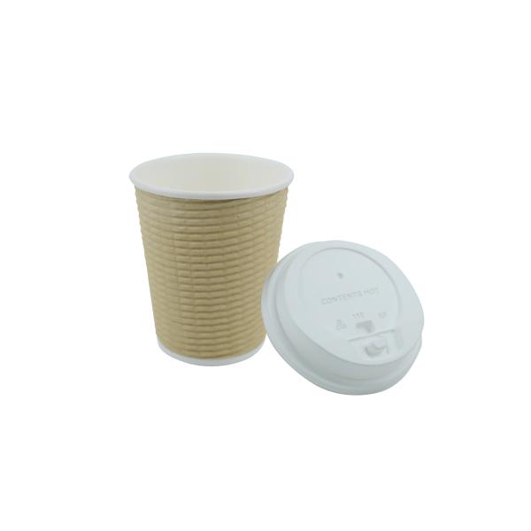 Brown Kraft Paper Coffee Cups 300ml With Great Skid Resisting Capabilities