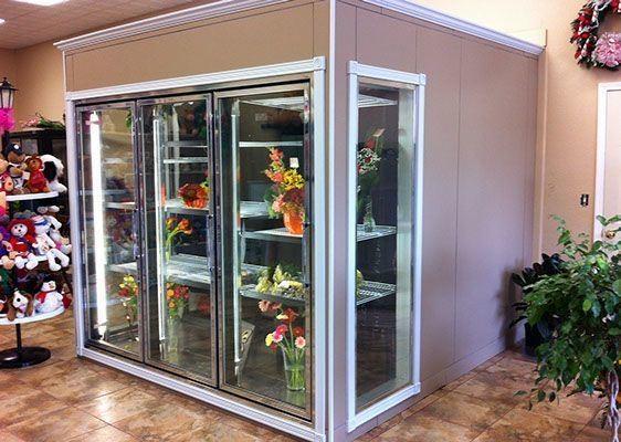 10 porta de vidro prata caminhada em resfriador para cozinha mini monobloco equipamento de refrigeração