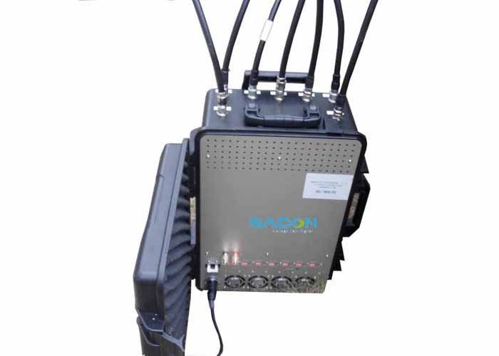 7 каналов 350w Manpack Jammer Антенны из стекловолокна для 3G 4G GPS, AC110-220V