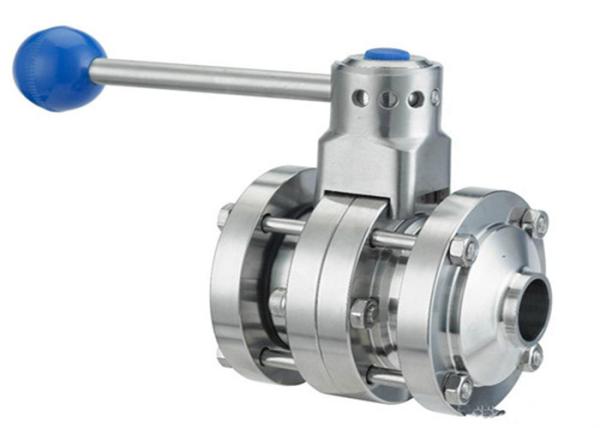 Industrial Stainless Steel Butterfly Valves For Production Line Simple Structure