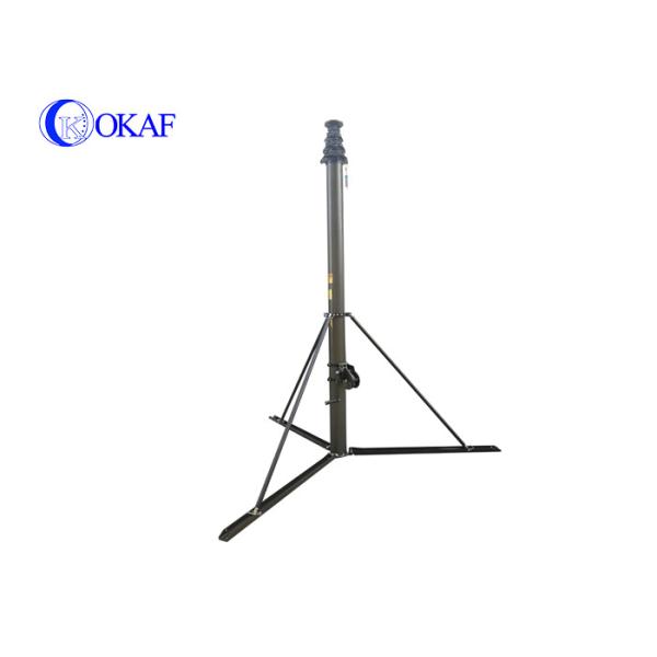 49ft Extend Height Hand Winch Telescopic Camera Mast 18m 20m