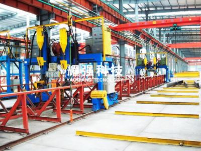 Je rayonne la chaîne de production de poutre à caissons la sous machine 25mm de soudure à l'arc électrique