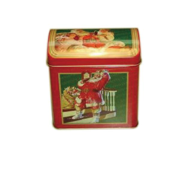 Rectangular Metal Tall Tin Box Treasure Chest Shaped For Jewelry Packing