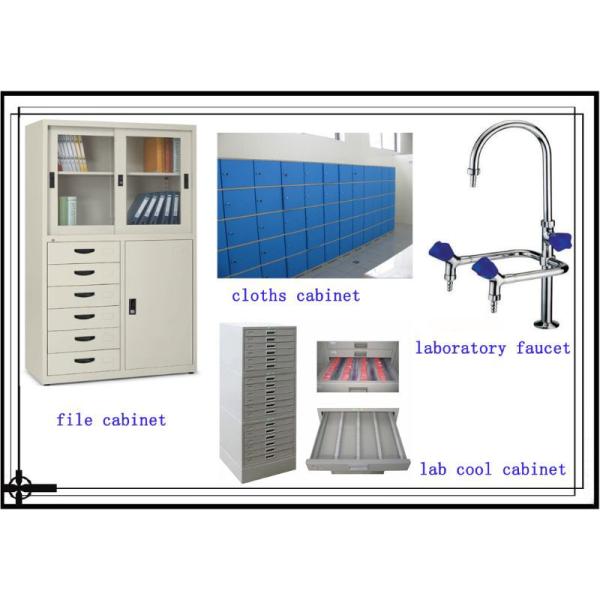 Modern Science Lab Benches Blue Strong With Steel And Wood Material