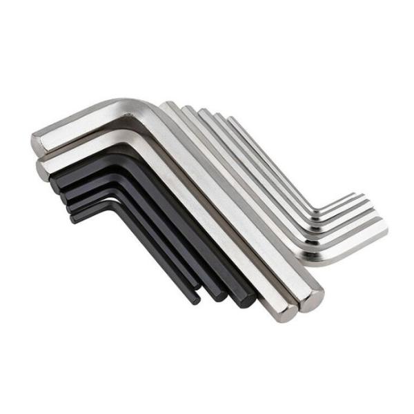 9pc Metric Mini CR-V Ball Ended Allen Key Set Stainless Steel