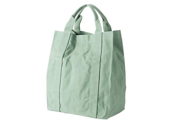 Green Fancy Cotton Tote Bags 50x45cm Reusable Canvas Tote Bags