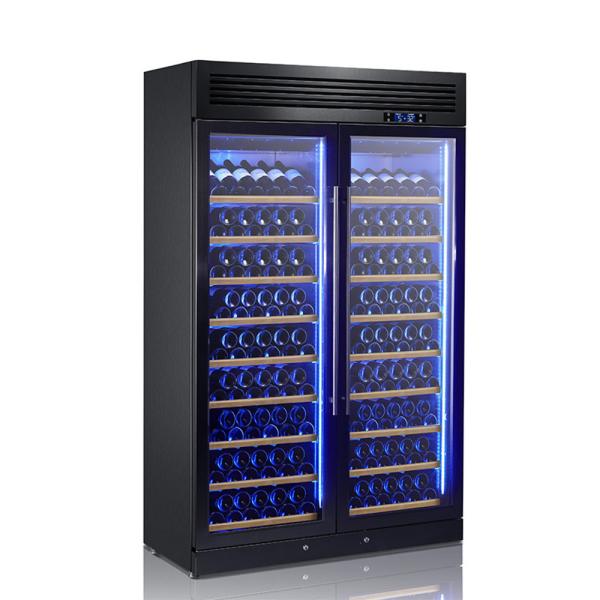 Full 304 200 Bottles Stainless Steel Wine Fridge Commercial Cooler Cabinet