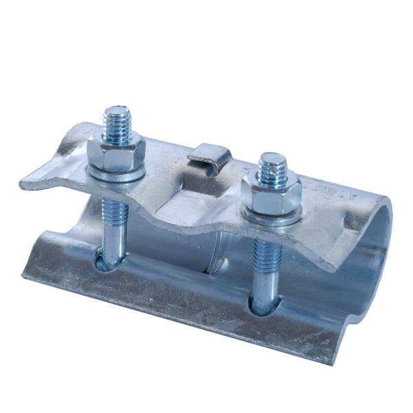 Galvanized pressed sleeve coupler scaffold 1.24kg for 48.3mm pipe UK type