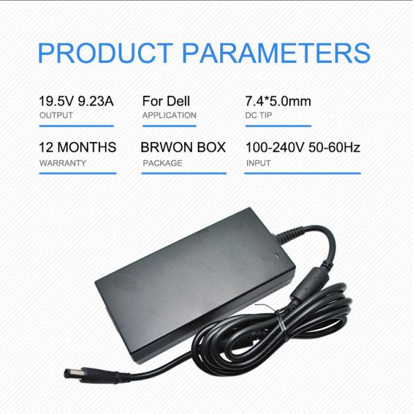 240V Dell Laptop AC Adapter 19.5 V 9.23 A 180w Laptop Charger OEM ODM