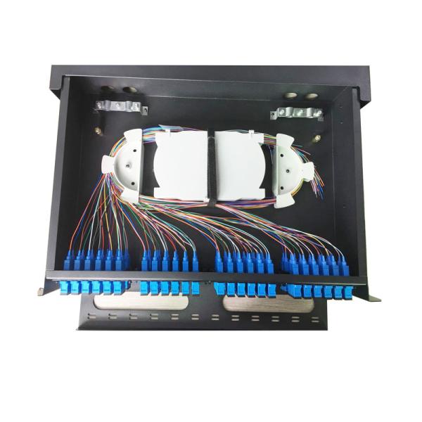 19 Inch Rack Mounted MPO/MTP Fiber Optic Patch Panel with 48/96 Fiber Capacity