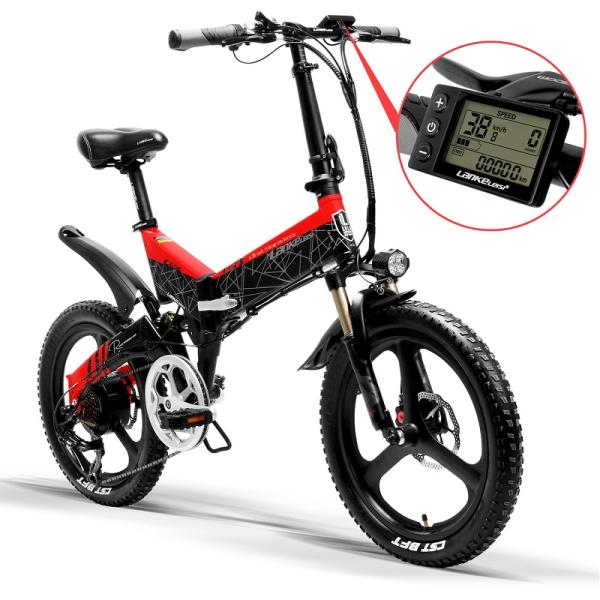 G650 Foldable 20 Inch Electric Bike Rear Suspension Alloy Crown Suspension Fork
