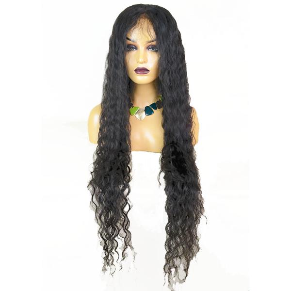 360 Swiss Lace Front Hand Tied Wig Vendors with Natural Curly Raw Brazilian Hair
