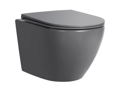 European Style Simple Sanitary Ware Bathroom Ceramic WC White Rimless Wall Hung Floating Toilets