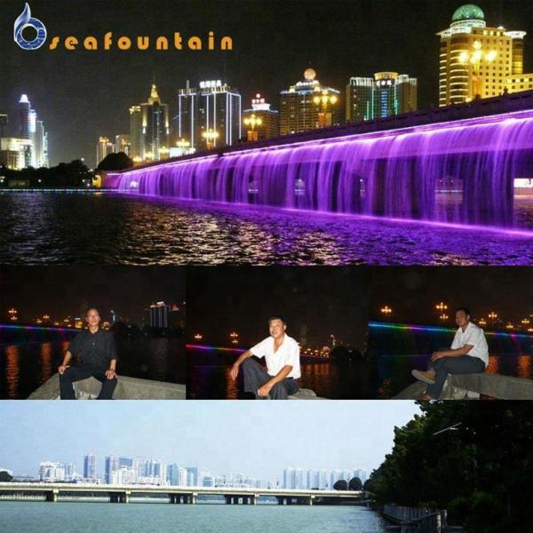 Специальное светодиодное освещение Широкий наружный фонтан водопада