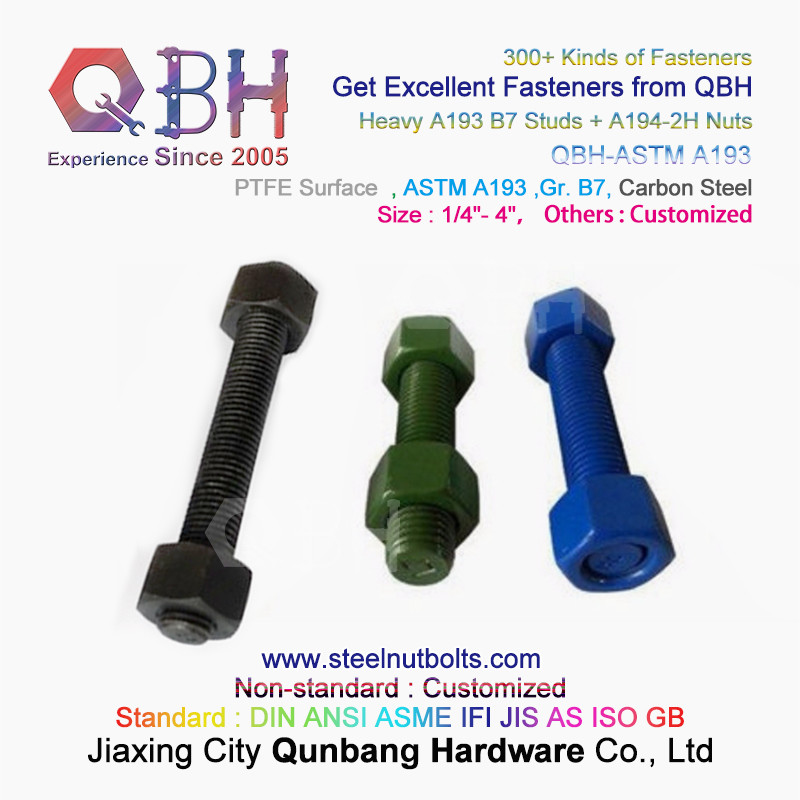 QBH PTFE 1070 Красный/Синий/Черный/Зеленый с покрытием 1/4