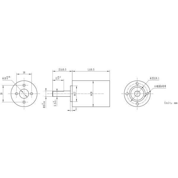 Компакт мотора щеточного устройства Dc Nema 11 28MM*28MM в томе 24 v