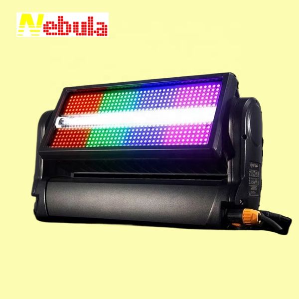 Nebula Strobe LED 1000w Wash Light RGBW Lighting Outdoor DJ Strobe Moving Head Stage Lights
