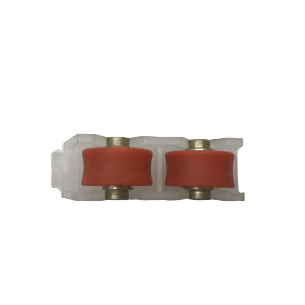 80KG Sliding Window Rollers Wheel Transparent Nylon Plastic Aluminium For Glass Door