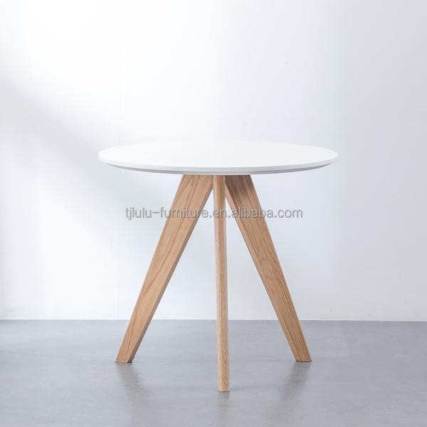 Home Furniture Modern Designs Adjustable Height Coffee Table Restaurant Round Solid Wood Dining Table
