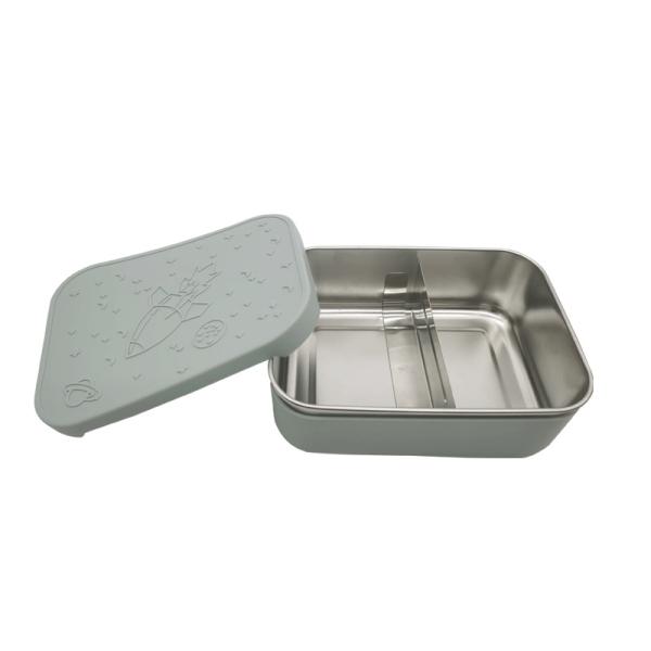 Stainless Steel Lunch Box, Stainless Steel Bento Box, Food Container, Bento Lunch Box with Silicone Lid