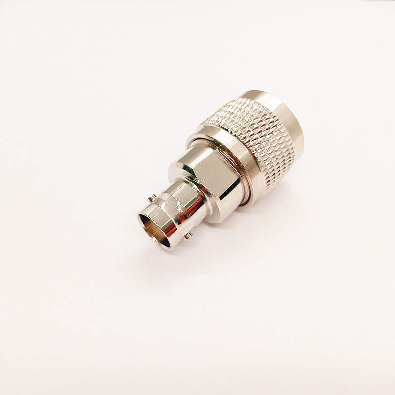 N/BNC-JK RF Adapter DC-6GHz Gold-Plated Brass with Low VSWR ≤1.25 for Stable Signal Transmission