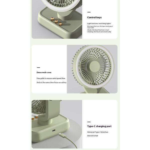 Custom Design Usb Rechargeable Desk Fan Home Use Portable Table Fan Rechargeable