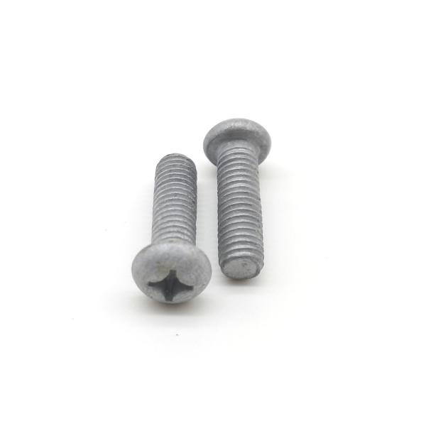 Hot Dip Galvanized Steel Machine Screws DIN7985 Cross Recessed Pan Head Machine Screw