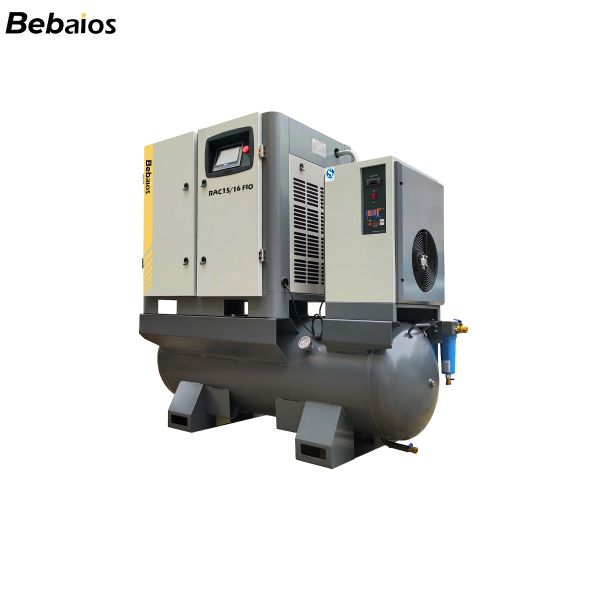 16 Bar 15-37kW 4 In 1 Micro Screw Air Compressor For Laser Cutting