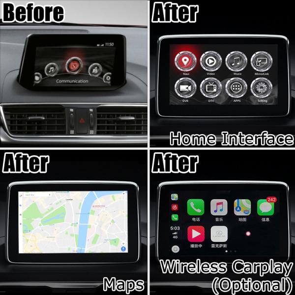 Коробка навигации андроида интерфейса Mazda 3 Axela carplay с управлением Facebook ручки Mazda