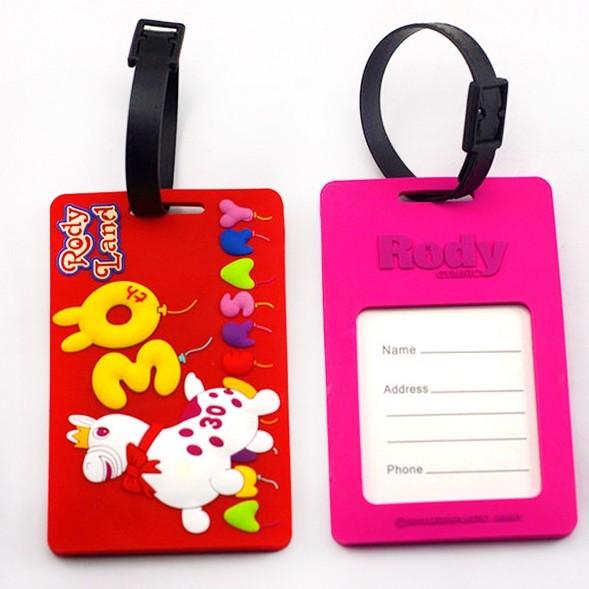 2018 New Hot Product Custom PVC Luggage Tag for passport holder