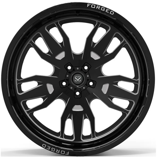 Подгонянный с дороги снабжает ободком оправу колес губы 4кс4 черноты лоска 24кс12 и 24кс14 глубокую