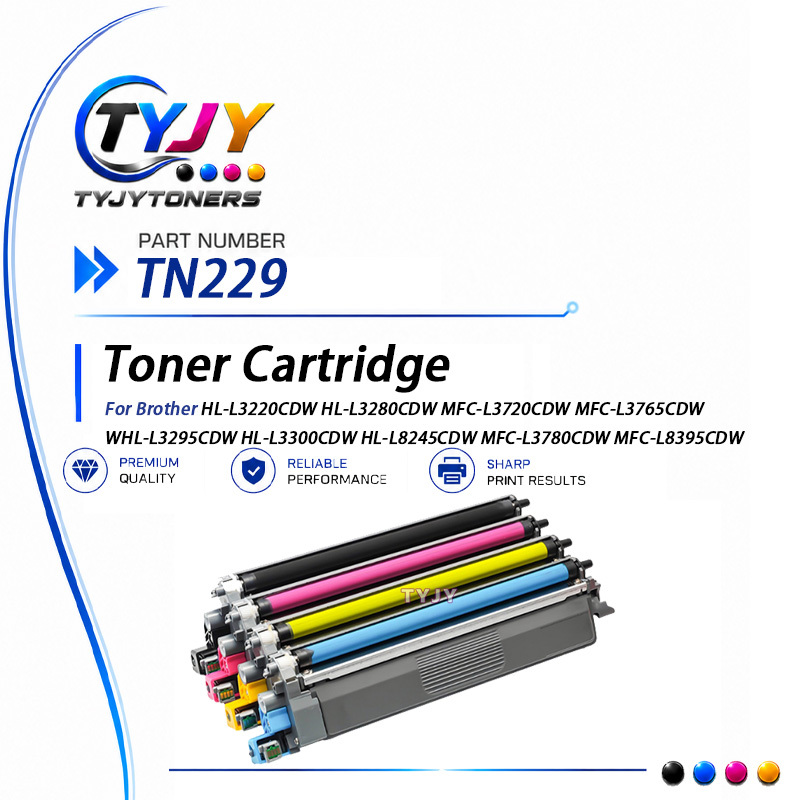 TN229 Toner Cartridge Fit Brother HL L3220CDW L3280CDW MFC L3720CDW MFC L3765CDW